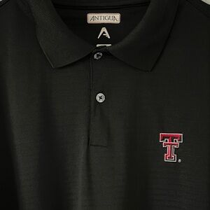 Texas Tech Red Raiders Men’s XL Black Polo Antigua NCAA